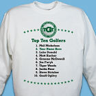 Personalized Top Ten Golf  Sweatshirt
